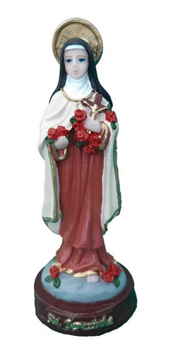 Imagem 1 de 4 de Santa Teresinha Do Menino Jesus Imagem Em Resina Com 15 Cm