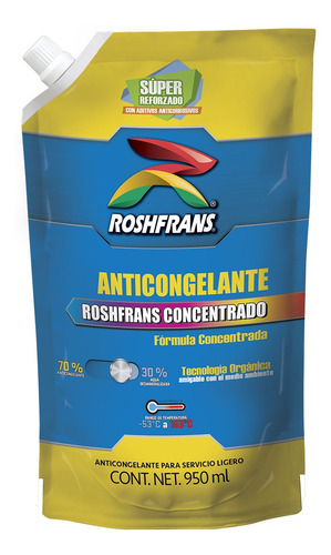Anticongelante Azul Concentrado 950 Ml Roshfrans
