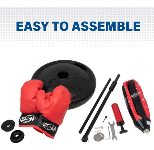 Nsg Jr. Set Boxeo Deportes, Rojo/negro