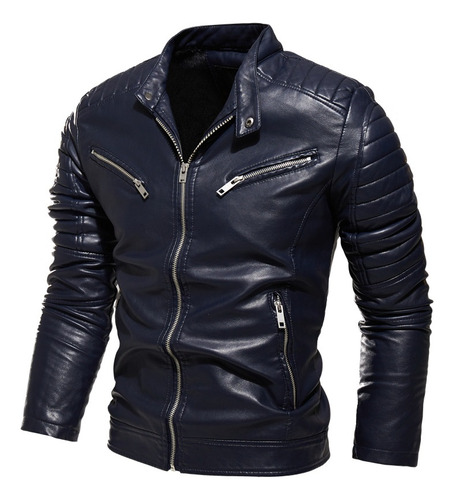 Chaqueta De Poliuretano For Hombre, Traje De Moto A La Moda