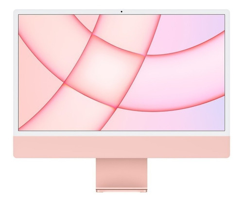 Computadora all in one Apple iMac A2439 MGTF3EA color rosa de 4480pxx2520px con procesador Apple M1, memoria RAM de 8GB, disco sólido con una capacidad de 256GB, memoria gráfica Apple M1 - 100V/240V