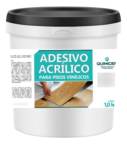Cola Piso Vinilico Pvc Quimicer 3,5kg Rende Até 24m2