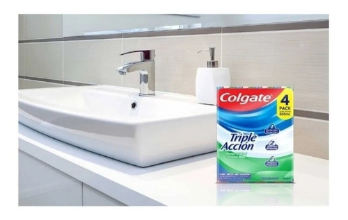 Colgate Triple Acción Crema Dental Anticaries 4pz De 150ml