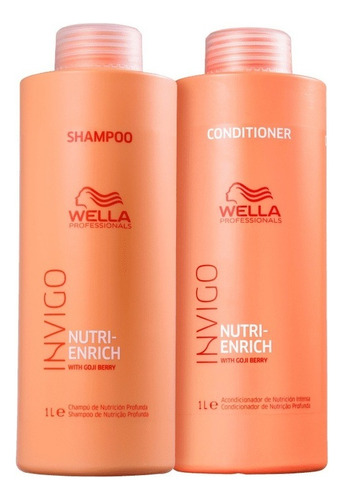 Kit Wella Invigo Nutri-enrich Duo Shampoo E Condicionador 1l