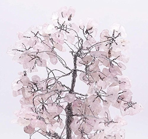 Imagen 3 de 5 de Armonizar Cuarzo Rosa Árbol Feng Shui Curativo De Piedra Esp