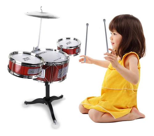 Chilartalent Kids Drum Set Plastic Toy Drum Set Para Niños D
