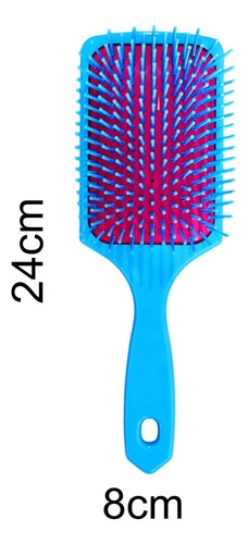 Escova De Cabelo Raquete Flex Desembaraça Pentear Fios Macia