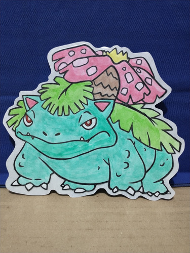 Sticker Casero Venusaur Pokémon Bootleg (Usado)