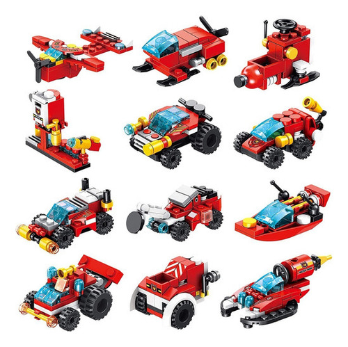 Lego Camión Bombero - 12 En 1/ 25 Combinaciones 557 Piezas