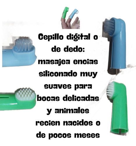 Kit Dental Para Perro Gato Cepillo Dientes-masajeador Encías