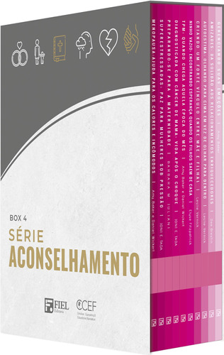 Box 4: Série Aconselhamentos (nº 28 ao nº 37), de Vários autores. Série Aconselhamentos Editora Missão Evangélica Literária, capa mole em português, 2020