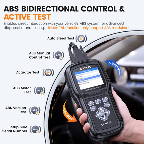 Escáner Obd2 Ancel Ad610 Pro - Lector De Códigos Abs Srs