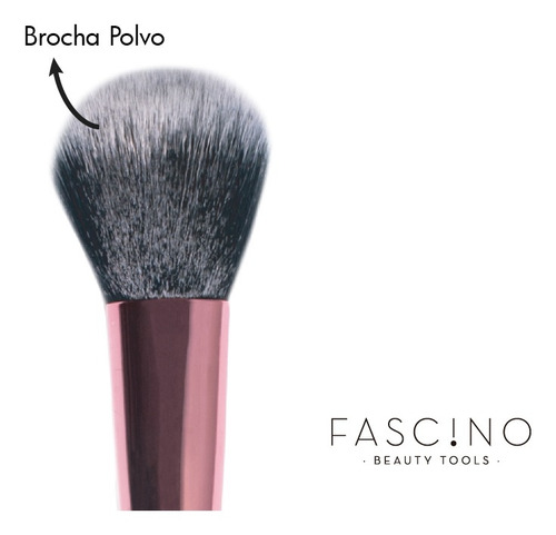 Set 7 Brochas Y Pinceles De Maquillaje Crueltyfree Fascino