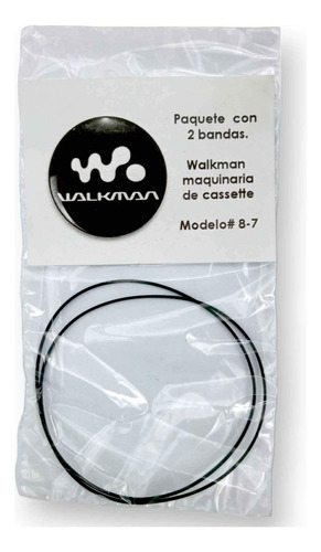 Paquete 2 Bandas De Repuesto Para Walkman Sony Cassette