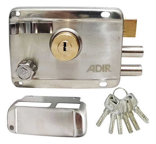 Cerradura Sobreponer Automatica Ganchos Derecha Adir 13690 Gris