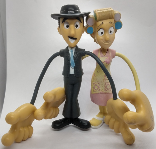 Figura De El Profesor Jirafales Y Doña Florinda Manotas (Usado)