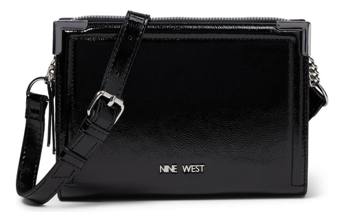 Nine West Radzi SLG Cartera Con Cordón Negro Talla Única
