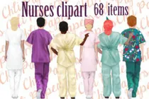 Comprar Papeles Fondos Digitales - Nurses-clipart-medical-clipart