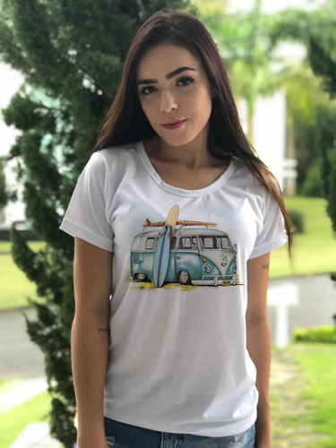 Camiseta Blusa Feminina Roupa Linda Feminina Combi Praia