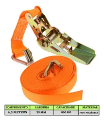 Comprar Kit 4 Jogos Cinta Catraca Amarração Carga 800kg 4,5 Metros no Mercado Livre