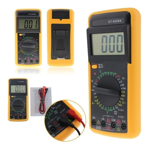 Multimetro Tester Multitester Digital Dt9205a Tester Digital