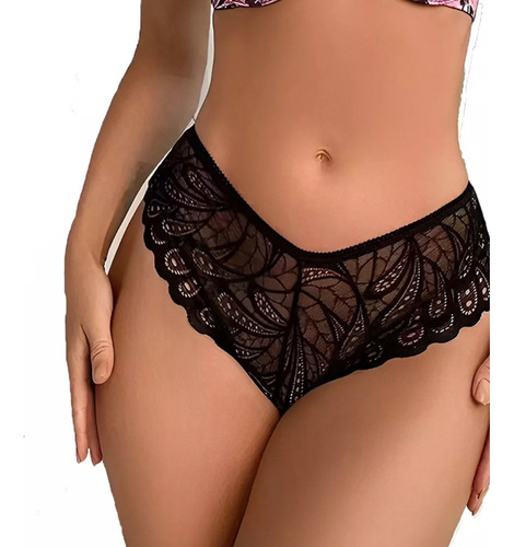 Mujer Calzon Sexy Bragas De Encaje De Tanga Corte De 5 Pcs