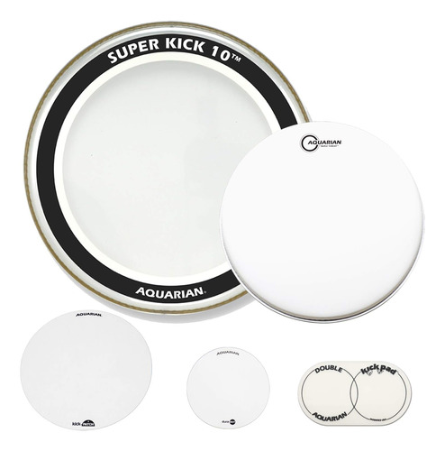 Juego De 3 Parches Super Mesh Tom De Aquarian Drumheads...