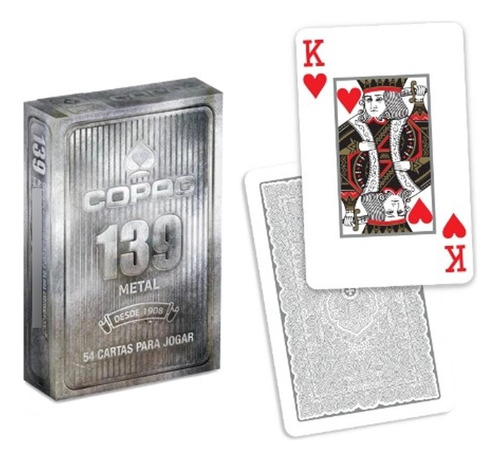 Baralho Copag Coleção Metal 139 Gold Size 54 Cartas Poker