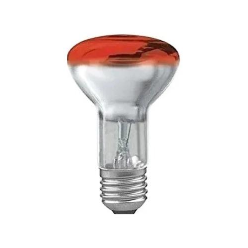 Lampada Refletora 60w E-27 Vermelha Starlux Luz Vermelho