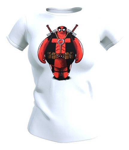 Polera Diseño Baymax - Deadpool Talla S-xl, Hombre O Mujer