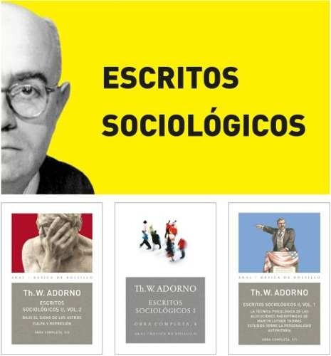 Obras Completas Estudios Sociológicos, De Adorno. Editorial Akal (a), Tapa Blanda En Español
