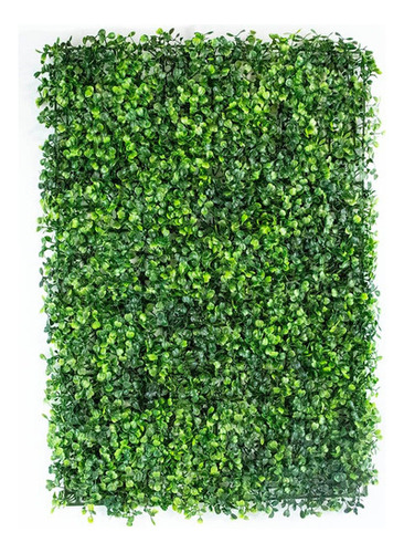 Hojas Arbusto Sintetico Para Pared Con Rejilla Pasto 60x40cm Color de la estructura Negro Color de la planta Teal green