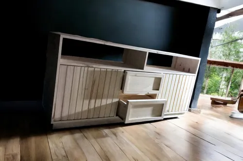 Modular, Vajillero O Rack Tv De Madera Varillado