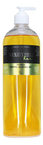 Shampoo Premium Minoxidil 10% Con Biotina 1l Cabello Y Barba