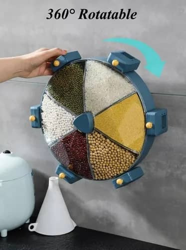 Dispensador De Granos Y Cereales Giratorio