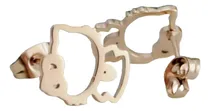 Comprar Aretes Delicados Hello Kitty Acero 316l Mariposa