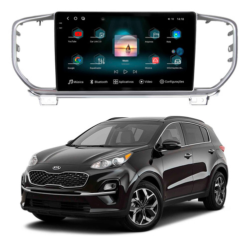 Multimidia Aikon Fóton Sportage 2019 A 2022 12+256gb Octa 9p