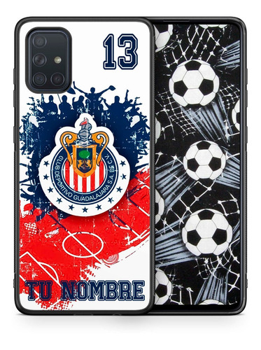 Funda Galaxy Chivas Del Guadalajara Personalizado Nombre Num