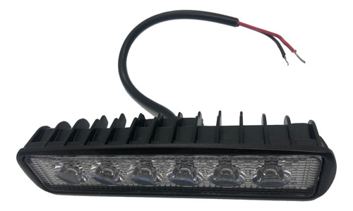 Faro Led Rectangular 18w 6 Leds 4x4 Auto Azul