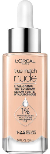 Base de maquillaje en sérum L'Oréal Paris True Match 0.5-2 acid hilauronyc Hyaluronic Tinted Serum tono rosy light 1-2.5 - 30mL 30g