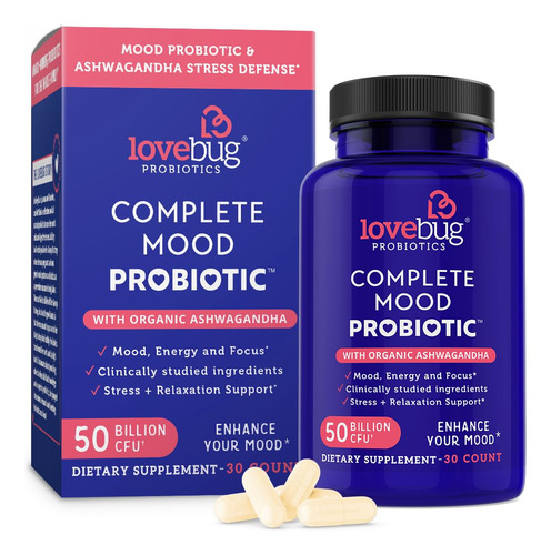 Suplemento Lovebug Complete Mood Probiotic 30 Cápsulas