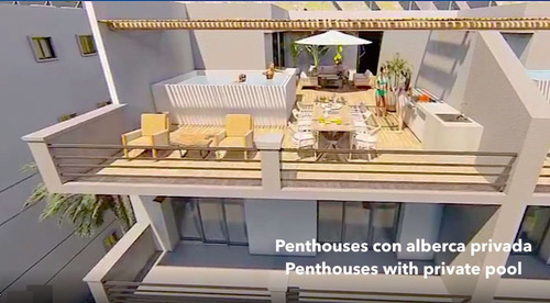 Penthouse Con Alberca Privada, Asador, Terraza Semi Techada,