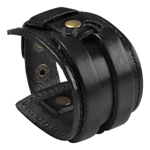 Zysta Punk Gótico Masculino Cuero Genuino 75-83 Unisex De