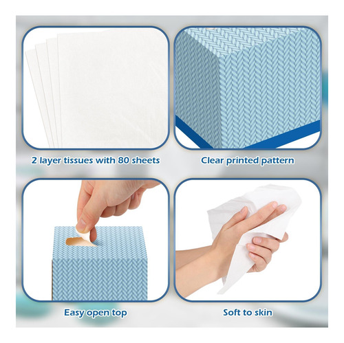 Zonon 12 Pcs 960 Hojas Pelues Cuadrados Caja De Papel De De