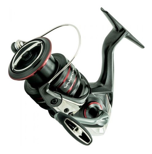 Molinete Shimano Vanford C3000xg, color negro y rojo grafito
