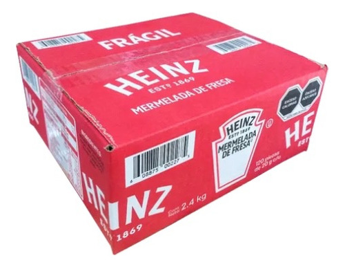 Mermelada De Fresa Heinz 120 Sobres De 20g C/u
