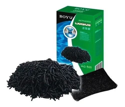 Carbón Activado Boyu P Filtros Pellet 500g Peceras Indoor