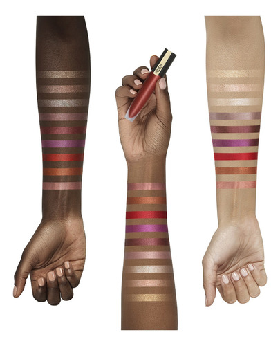 Labial Líquido L'oréal Rouge Signature Metallics 7 Ml Acabado Matte Color 203 I Magnetize