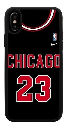 Funda Uso Rudo Tpu Para iPhone Chicago Bulls 23 Nba Basquetb