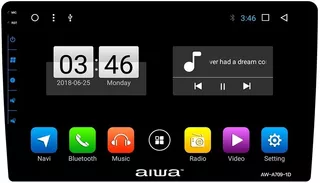 Auto Radio Android Aiwa Hd 9 Pulgadas 1 Din 2gb+32gb Bt Wifi